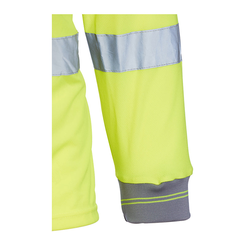 Blackrock Hi-Vis Polo Shirt Long Sleeve - Yellow size L