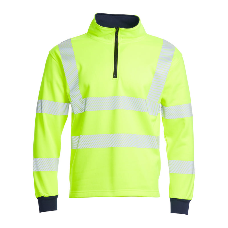 Blackrock Hi-Vis 1/4 Zip Sweatshirt - yellow size S