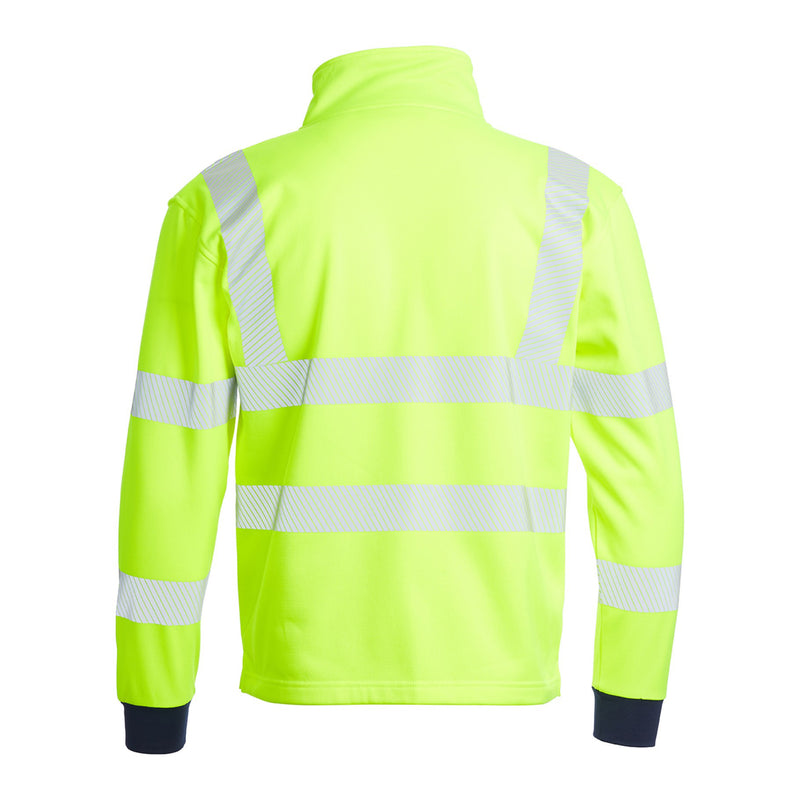 Blackrock Hi-Vis 1/4 Zip Sweatshirt - yellow size M