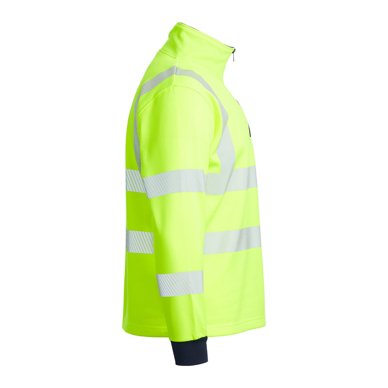 Blackrock Hi-Vis 1/4 Zip Sweatshirt - yellow size L