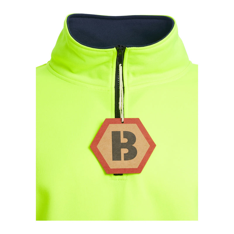 Blackrock Hi-Vis 1/4 Zip Sweatshirt - yellow size XL