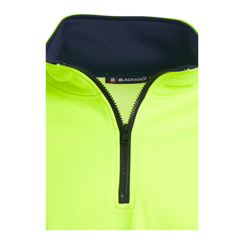 Blackrock Hi-Vis 1/4 Zip Sweatshirt - yellow size 5XL