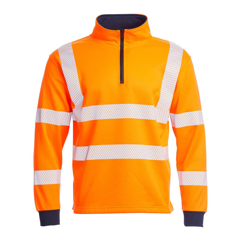 Blackrock Hi-Vis 1/4 Zip Sweatshirt - orange size M