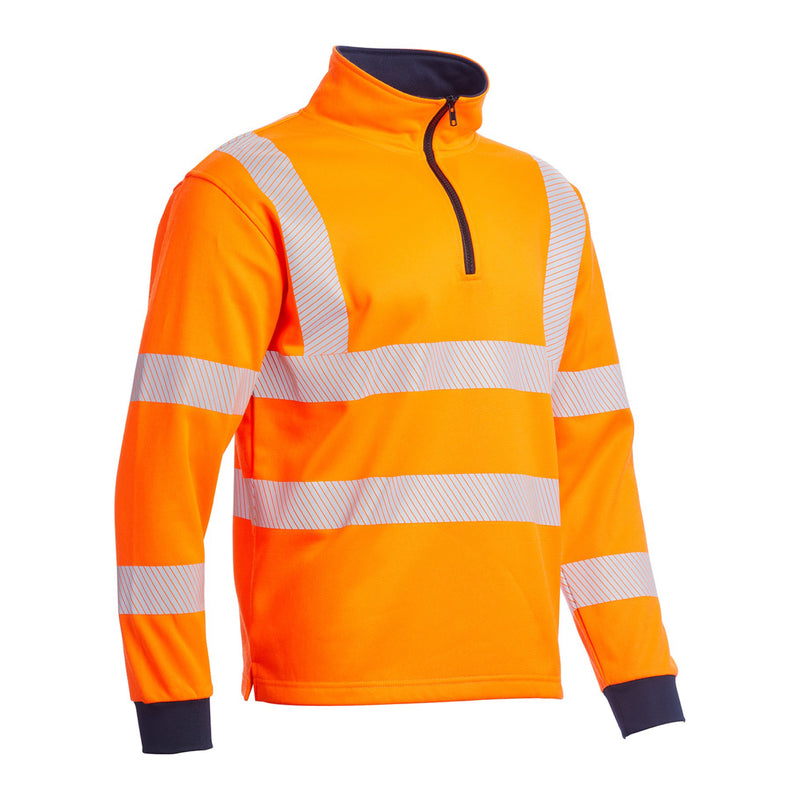 Blackrock Hi-Vis 1/4 Zip Sweatshirt - orange size M