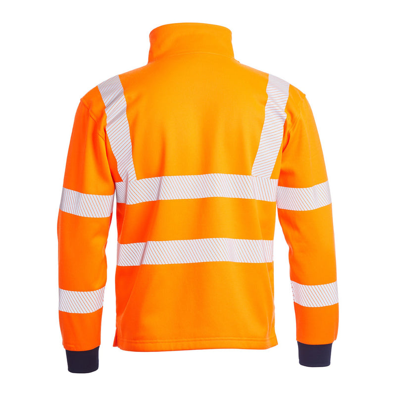 Blackrock Hi-Vis 1/4 Zip Sweatshirt - orange size M