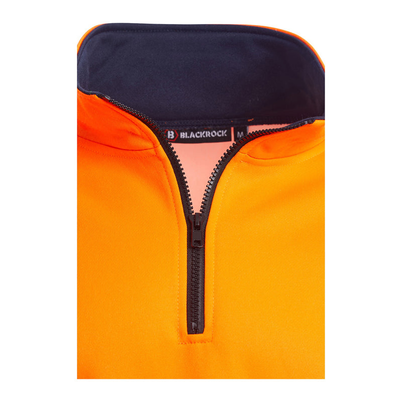 Blackrock Hi-Vis 1/4 Zip Sweatshirt - orange size M