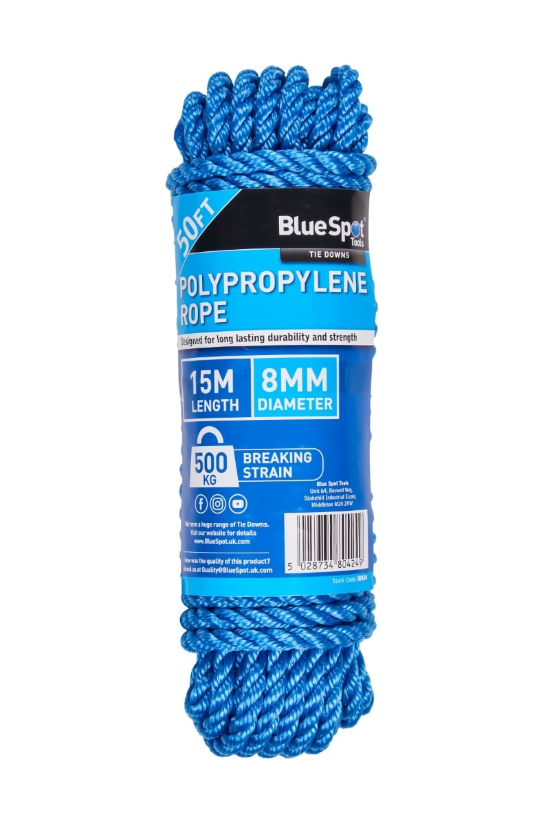 Blue Spot Tools 15M (50FT) Polypropylene Rope