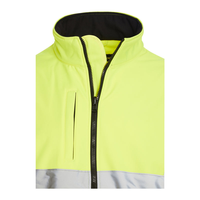 Blackrock Hi-Vis Soft Shell Jacket - Yellow size 2XL