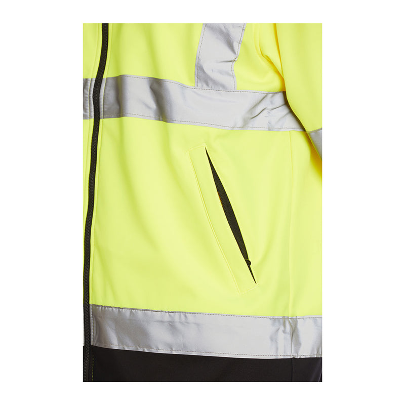 Blackrock Hi-Vis Soft Shell Jacket - Yellow size 6XL