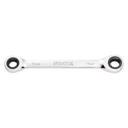 Draper Draper HI-TORQ Metric Double Ratchet Ring Spanner, 8 x 9mm Draper - Town Tools