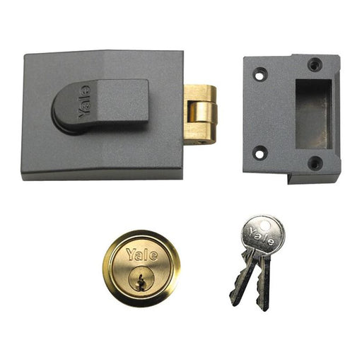 Yale Locks 81 Rollerbolt Nightlatch 60mm Backset DMG Finish Box Yale Locks - RockBottom Northampton