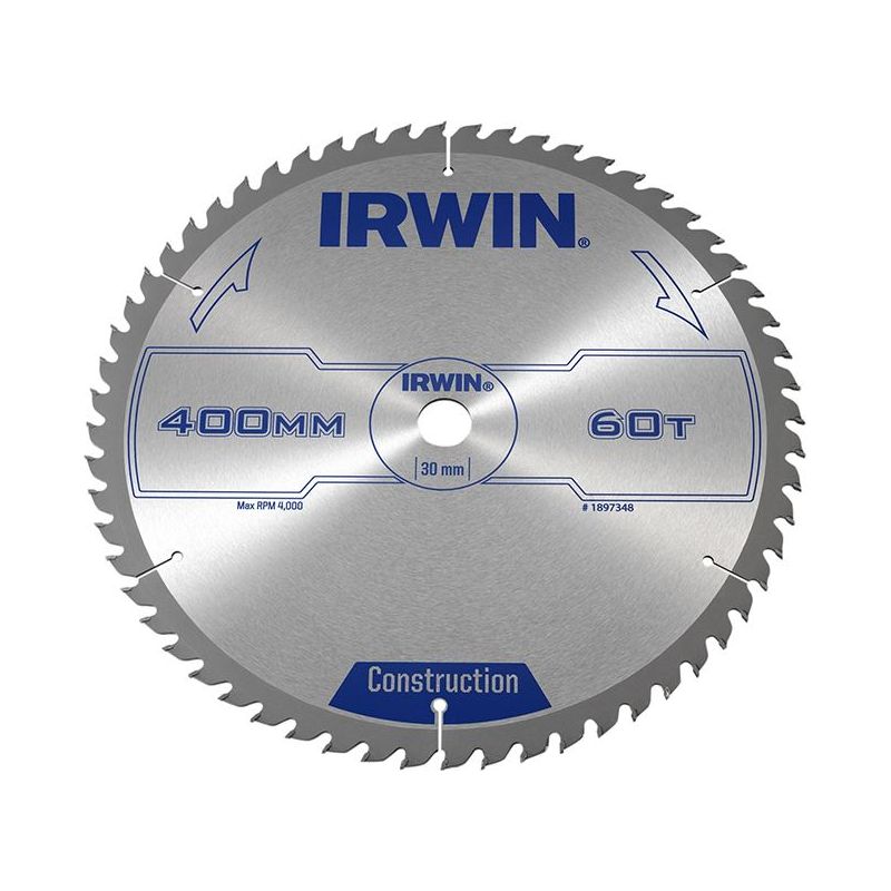 Irwin® General Purpose Table & Mitre Saw Blade 400 x 30mm x 60T ATB IRWIN® - RockBottom Northampton