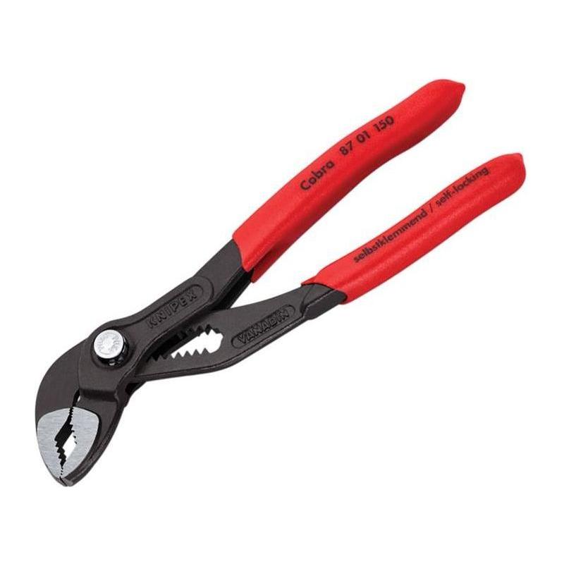 Knipex Cobra® Water Pump Pliers PVC Grip 150mm Knipex - RockBottom Northampton