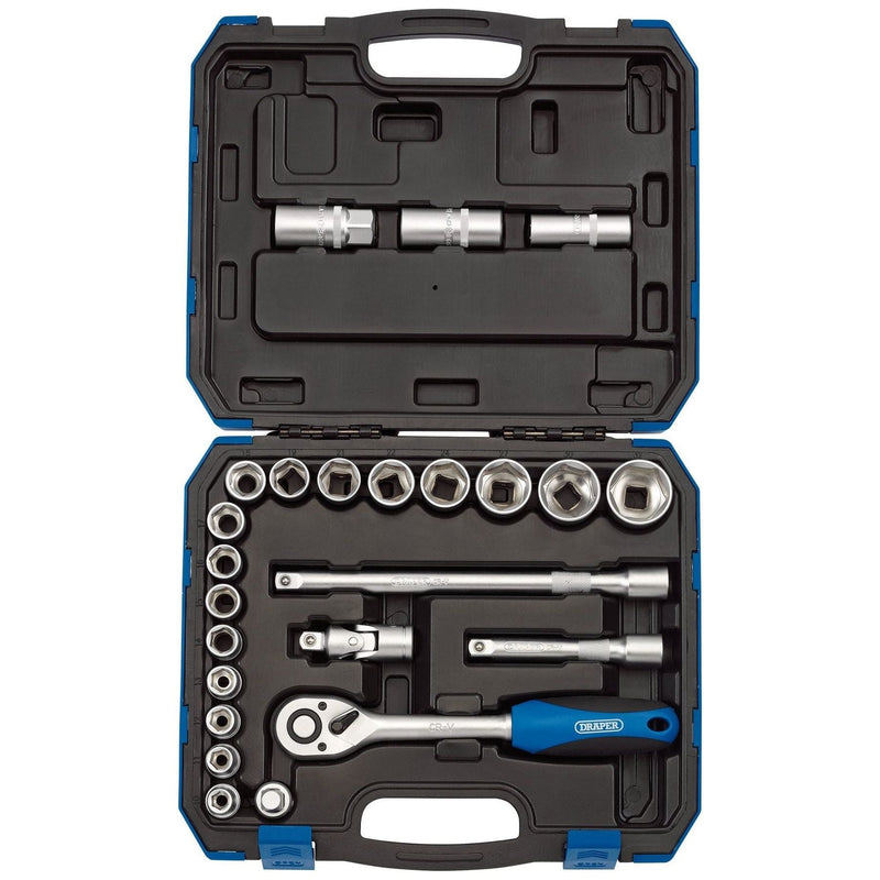 Draper Metric Socket Set, 1/2" Sq. Dr. (24 Piece) 16362 Draper - Town Tools 
