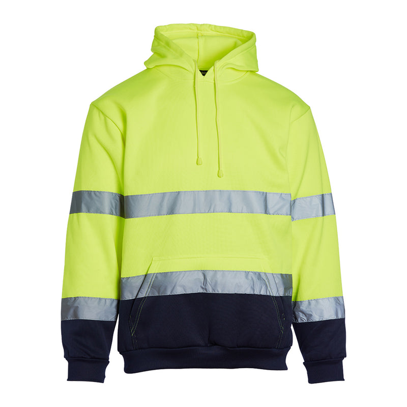 Blackrock Hi-Vis Hooded Sweatshirt - Yellow/Navy size 3XL