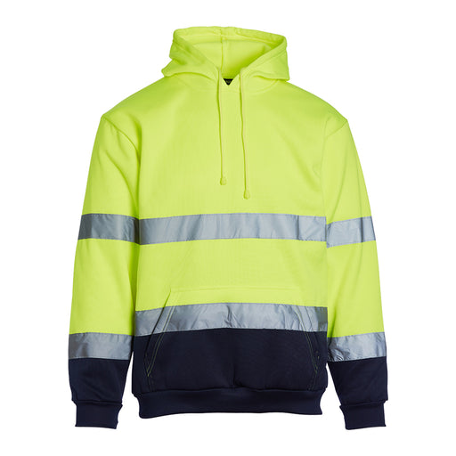 Blackrock Hi-Vis Hooded Sweatshirt - Yellow/Navy size 4XL