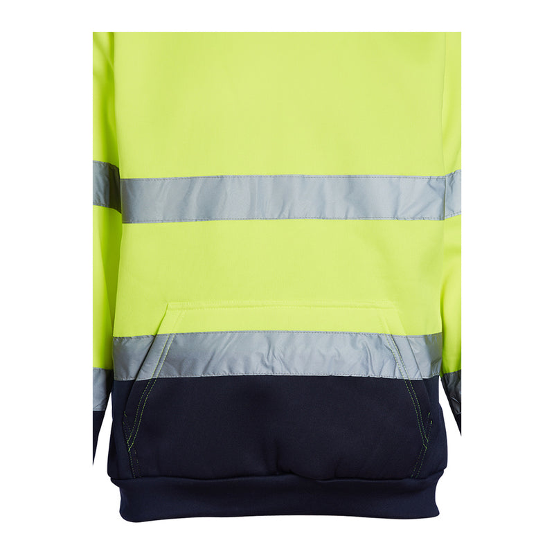 Blackrock Hi-Vis Hooded Sweatshirt - Yellow/Navy size 6XL