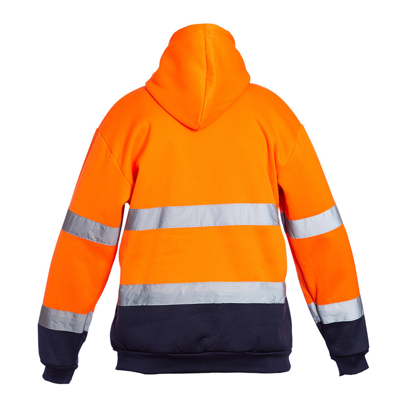 Blackrock Hi-Vis Hooded Sweatshirt - Orange/Navy size 5XL