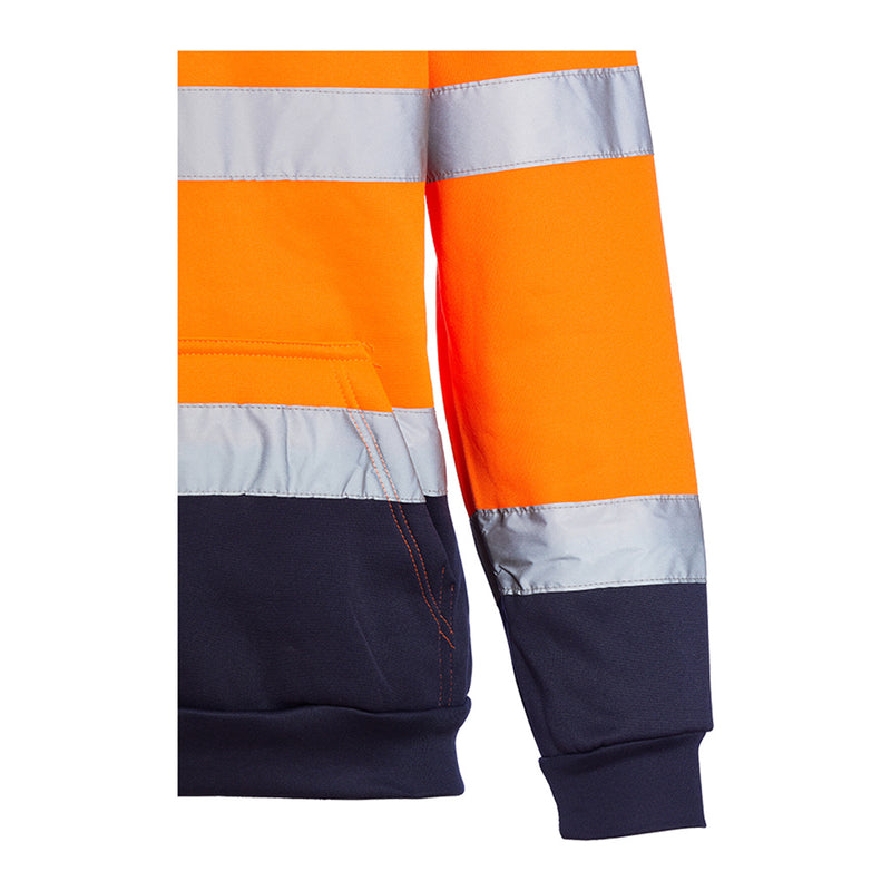 Blackrock Hi-Vis Hooded Sweatshirt - Orange/Navy size 5XL
