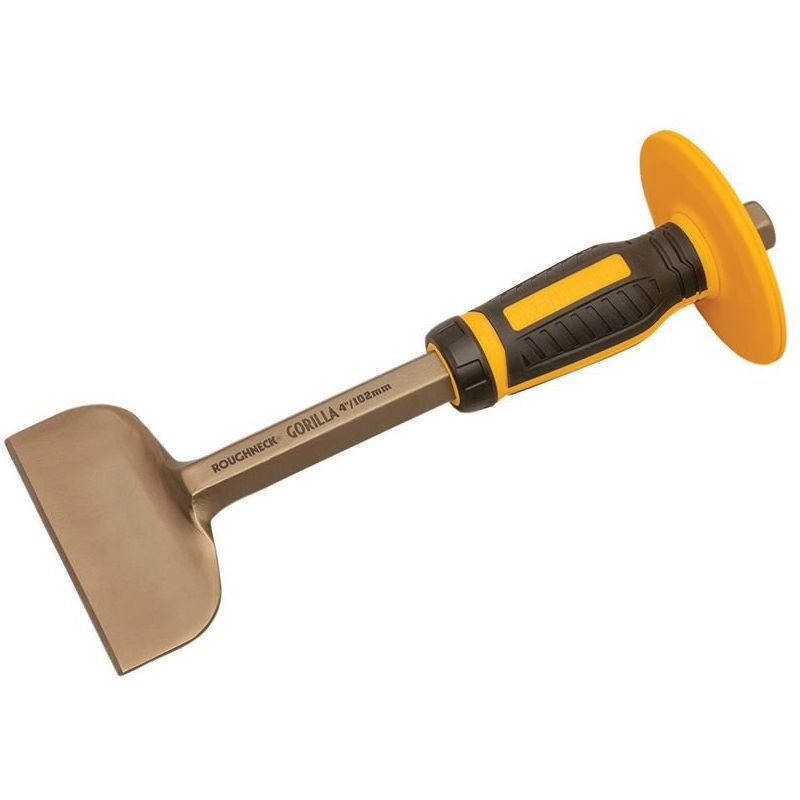 Roughneck Gorilla Brick Bolster with Non-Slip Hand Guard 102 x 279mm (4 x 11in) Roughneck - RockBottom Nothampton