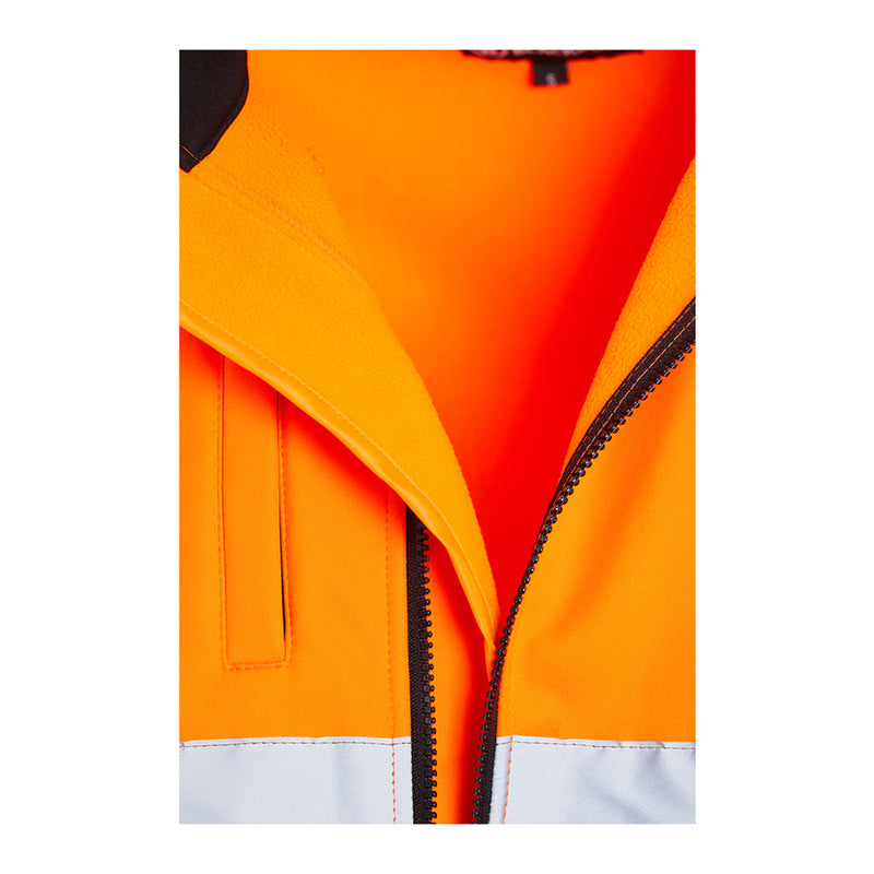 Blackrock Hi-Vis Soft Shell Jacket - Orange size 4XL