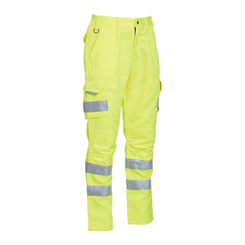Blackrock Hi-Vis Polycotton Trousers - Yellow 32" Waist Long Leg