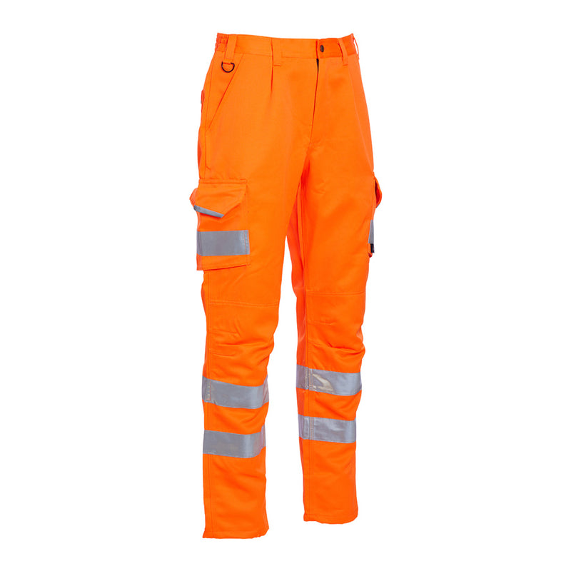 Blackrock Hi-Vis Polycotton Trousers - Orange 30" Waist Regular Leg