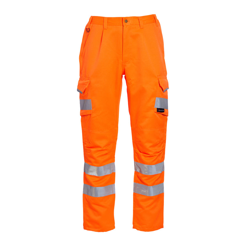 Blackrock Hi-Vis Polycotton Trousers - Orange 40" Waist Regular Leg