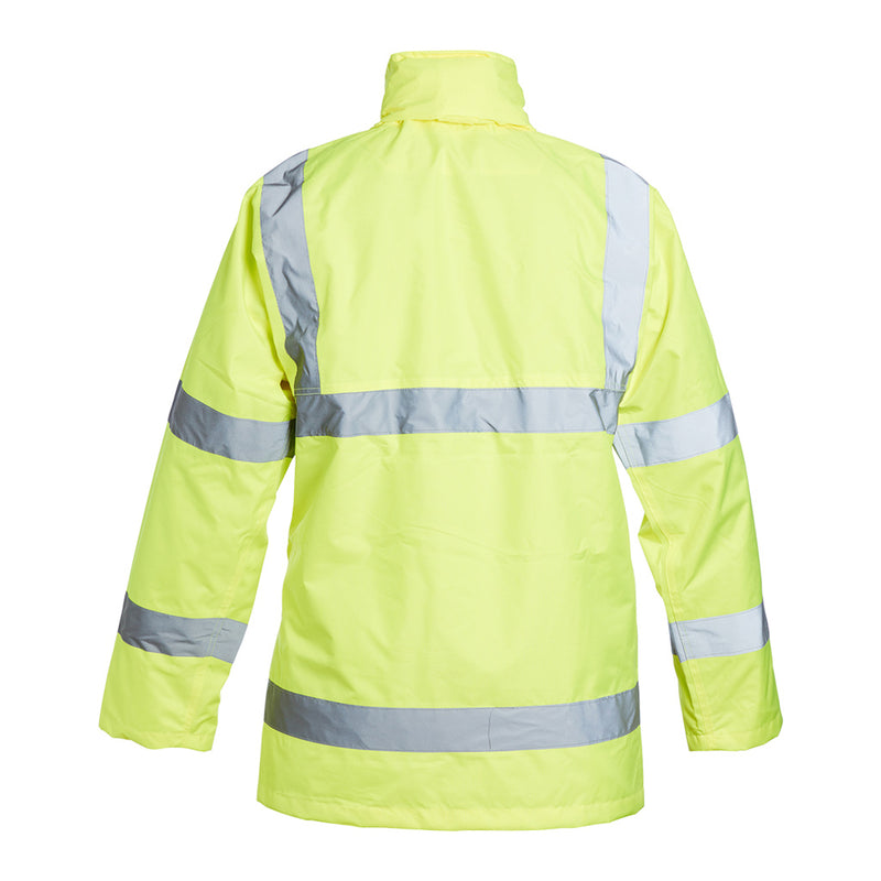 Blackrock Hi-Vis Lined Rain Jacket - Yellow size 3XL