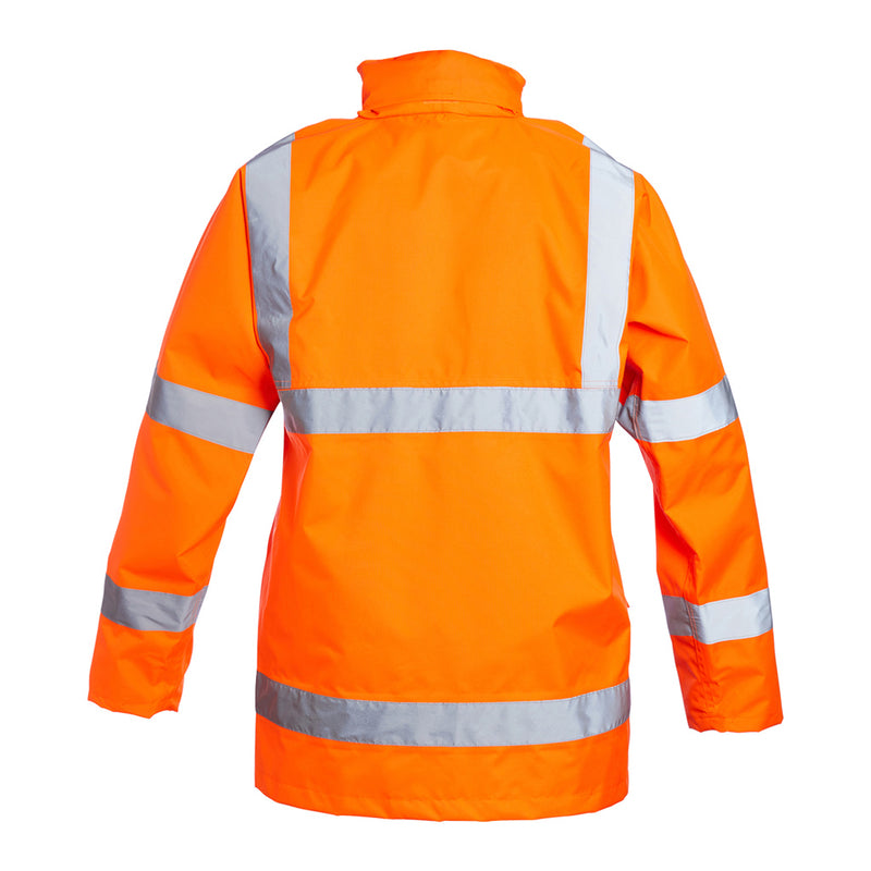Blackrock Hi-Vis Lined Rain Jacket - Orange size 5XL