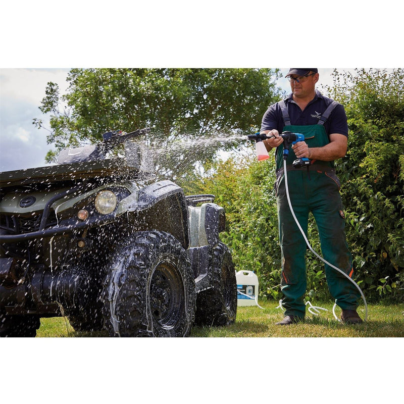 Draper D20 20V Cordless Pressure Washer Kit, 1 x 2.0Ah Battery, 1 x Fast Charger Draper - Town Tools