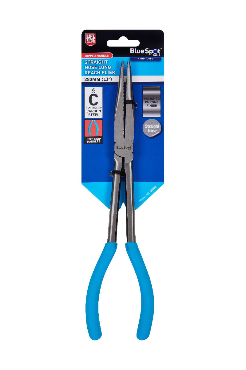 Blue Spot Tools 11" 45 Straight Nose Long Reach Pliers