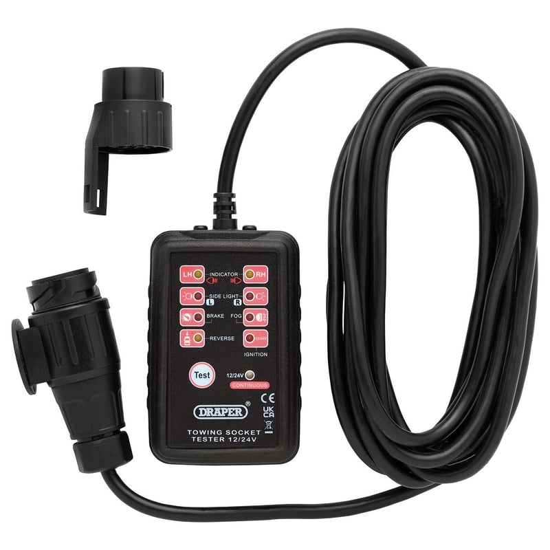 Draper 13 and 7-Pin Towbar Socket Tester Draper - Town Tools