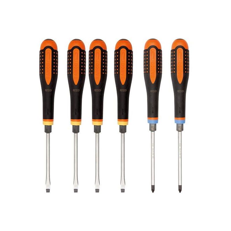 Bahco BE-9882TB ERGO™ Through Blade Screwdriver Set, 6 Piece Bahco - RockBottom Northampton