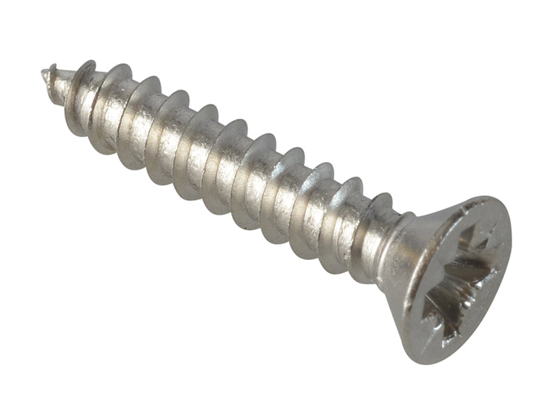 ForgeFix Self-Tapping Screw Pozi Compatible CSK A2 SS 3/4in x 6 ForgePack 35