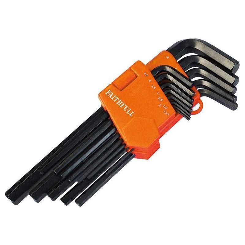 Faithfull Metric Long Arm Hex Key Set, 13 Piece Faithfull - RockBottom Northampton