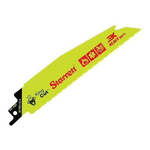 Starrett BTR61014-5 Bi-Metal King Cut™ Demolition Blade 152mm 10-14 TPI (Pack 5) Starrett - RockBottom Nothampton