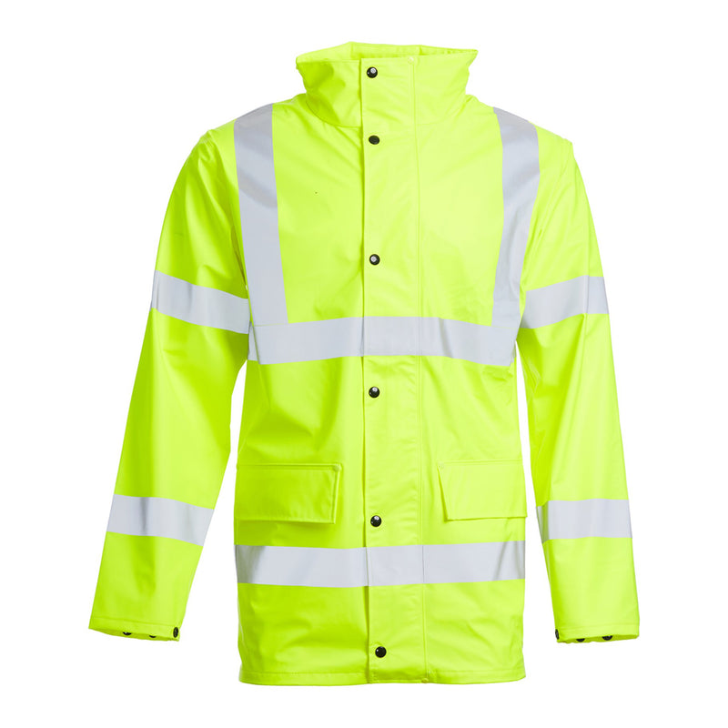 Blackrock PU Hi-Vis Rain Jacket - Yellow size L