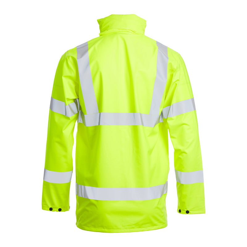 Blackrock PU Hi-Vis Rain Jacket - Yellow size L