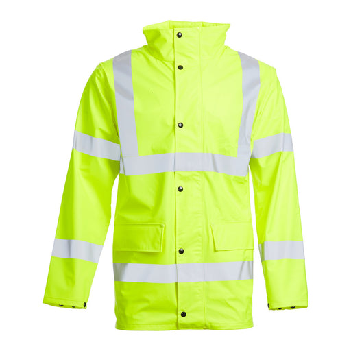 Blackrock PU Hi-Vis Rain Jacket - Yellow size XL