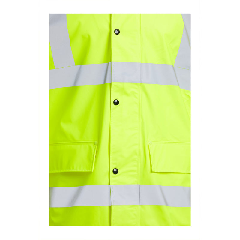 Blackrock PU Hi-Vis Rain Jacket - Yellow size 3XL