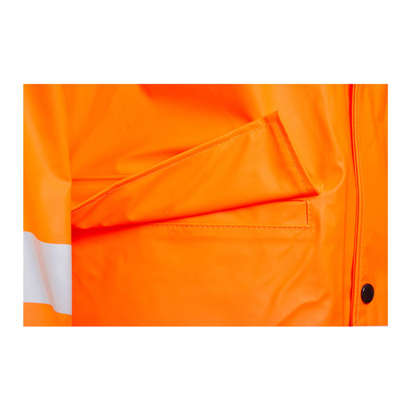 Blackrock PU Hi-Vis Rain Jacket - Orange size S