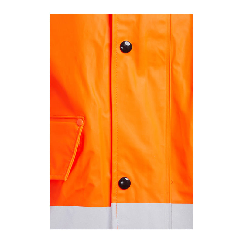 Blackrock PU Hi-Vis Rain Jacket - Orange size M