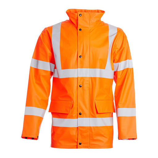 Blackrock PU Hi-Vis Rain Jacket - Orange size L