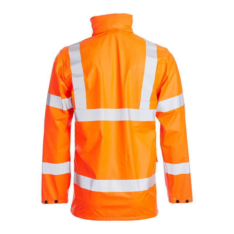 Blackrock PU Hi-Vis Rain Jacket - Orange size L