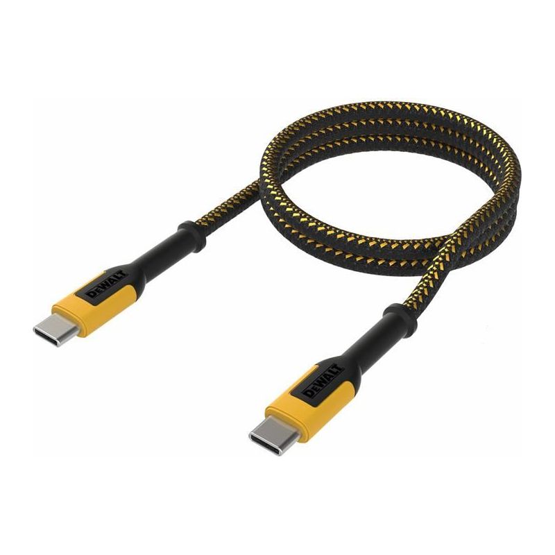 Dewalt Telecoms USB C to USB C 100W Reinforced Charging Cable 1.2m (4ft) DEWALT Telecoms - RockBottom Northampton