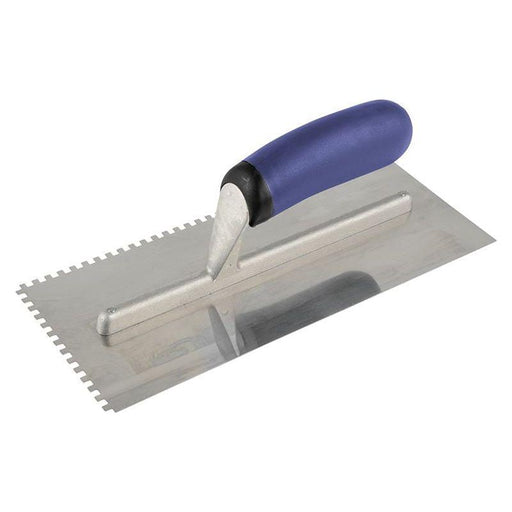 Vitrex Professional Stainless Steel Adhesive Trowel Square Notches 4mm Vitrex - RockBottom Northampton