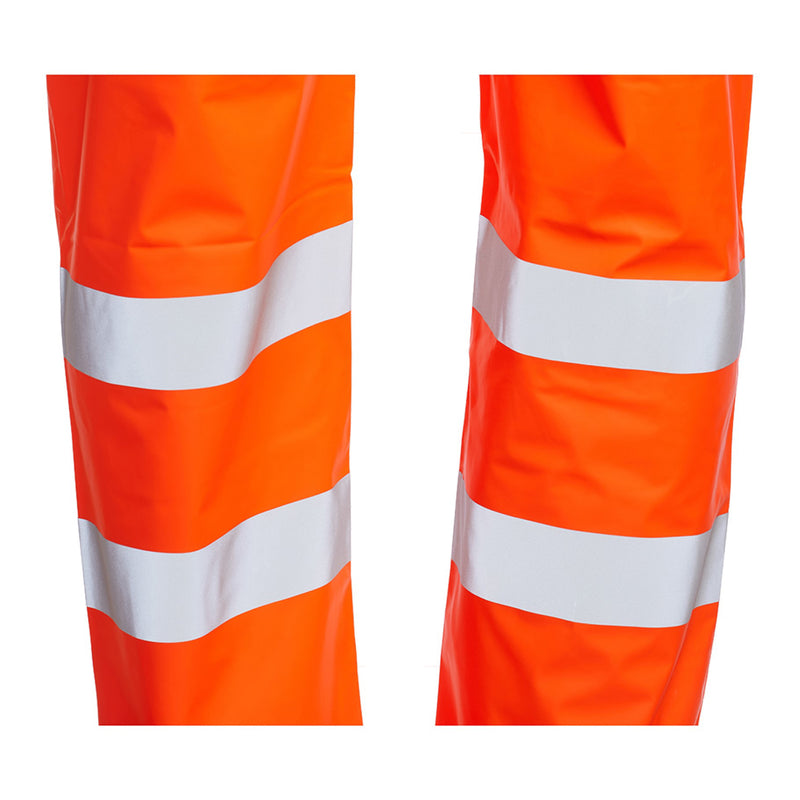 Blackrock PU Hi-Vis Rain Trousers - Orange size L