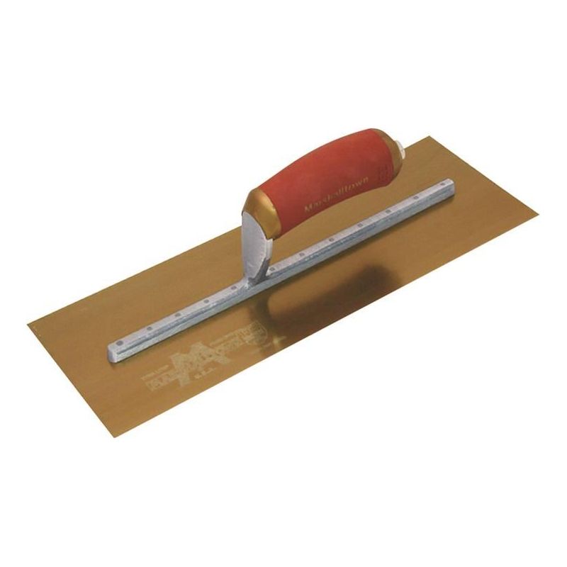Marshalltown MPB13GSD Pre-Worn PermaShape® Finishing Gold S/S Trowel DuraSoft® 13 x 5in Marshalltown - RockBottom Northampton