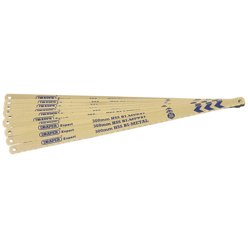 Draper Bi-metal Hacksaw Blades, 300mm, 32tpi (Pack of 10) 38266 Draper - Town Tools 